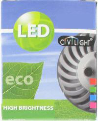 koudspiegel mr16 high power 1led 3,9w ww