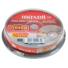 maxell dvd-rw spindel 10stuks