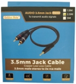 3.5mm cinchkabel 2.50 mtr.