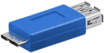 USB 3.0 adapter A-contra > Micro B-steker