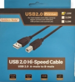 USB high speed kabel   A naar B 1.80 mtr.