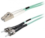 Duplex fiber optic netwerkkabel OM4 LC-ST 20.00 mtr.