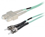 Duplex fiber optic netwerkkabel OM4 SC-ST 5.00 mtr.