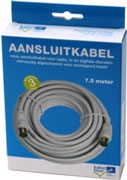 technetix coax aansluitkabel 7,5 mtr