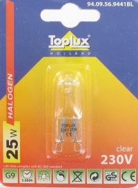 toplux g9 capsule 25w helder