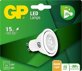gp led gu10 3,7w (35w) warm wit licht 
