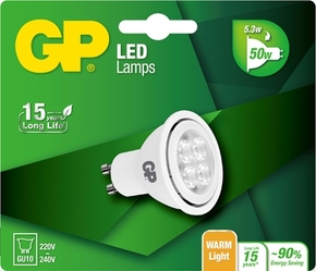 gp led gu10 4,7w (50w) warm wit licht 