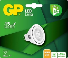gp led mr16 gu5.3 3,8w (25w) warm wit licht 