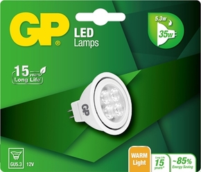 gp led mr16 gu5.3 5,3w (35w) warm wit licht 