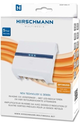 Hirschmann zCAI versterker HMV 41 1 in 4 uit [1218 Mhz] SHOP