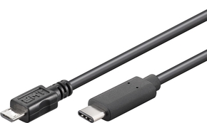 USB 2.0 micro B steker > USB 3.1-C 0.20 mtr.