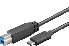 USB 3.0 B-steker >  USB 3.1-C  