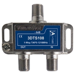 3D line 1 way tap, 8dB, 1.2Ghz 