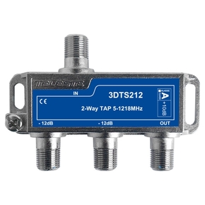 3D line 2 way tap, 12dB, 1.2Ghz   