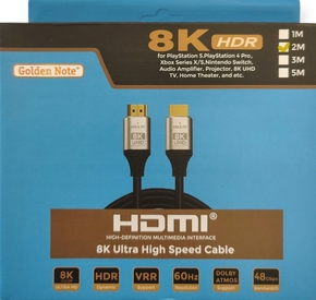 High Speed HDMI kabel 2.1 8K met ethernet 2.00 mtr.  