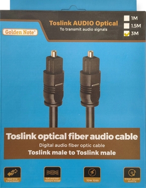 Toslinkkabel 3.00 mtr.