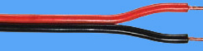 ls kabel 2 x 0.75 mm rood/zwart 300 mtr.