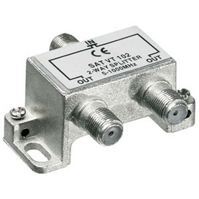 F-splitter 5-1000 MHz; voor CAI; 2 -voudig