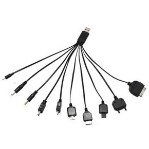 USB oplaadsnoer 10 adapters
