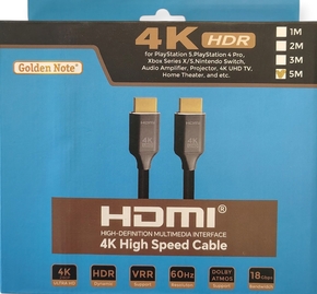 High Speed HDMI met ethernet 5.00 mtr.
