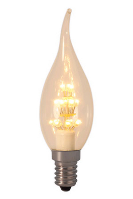 Calex LED kaarsip sfeerlamp 0,9W E14 2100K